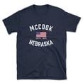 thumbnail image 1 of Mccook Nebraska Patriot Men's Cotton T-Shirt, 1 of 1