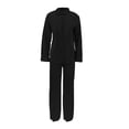 thumbnail image 5 of Women's 2 Piece Outfit Sets Casual Lounge Set Button Long Sleeve Shirts and Long Pants Loungewear Set Pajama Set, 5 of 6