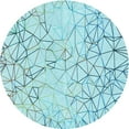 thumbnail image 1 of Ahgly Company Machine Washable Indoor Round Transitional Electric Blue Area Rugs, 8' Round, 1 of 7