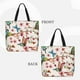 thumbnail image 2 of Fotbe Watercolor Floral With Butterflies Bolsa Tote con Estampado para Mujer, Bolsos con Cremallera, Bolsa de Hombro Casual de Gran Capacidad con Bolsillos Internos, 2 of 7