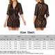 thumbnail image 1 of Camisón sexy de malla para mujer lencería con escote en V profundo batas de malla para la noche de bodas (negro S) Ndcxsfigh Para estrenar, 1 of 2
