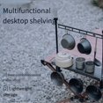 thumbnail image 6 of Storage Rack Folding Multi-Layer Rack Camping Tabletop Double-Layer Storage Rack Cutlery Rack Light Rack Long Style, 6 of 8
