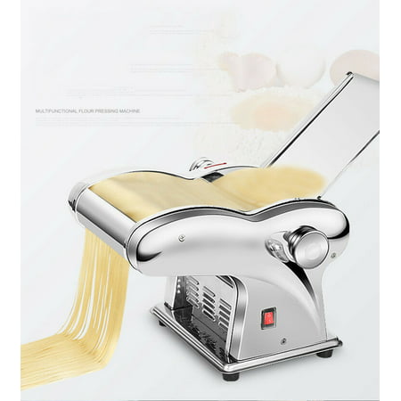 110V Home Commercial Stainless Steel Electric Dumpling Dough Skin Noodles Pasta Maker Machine with Two