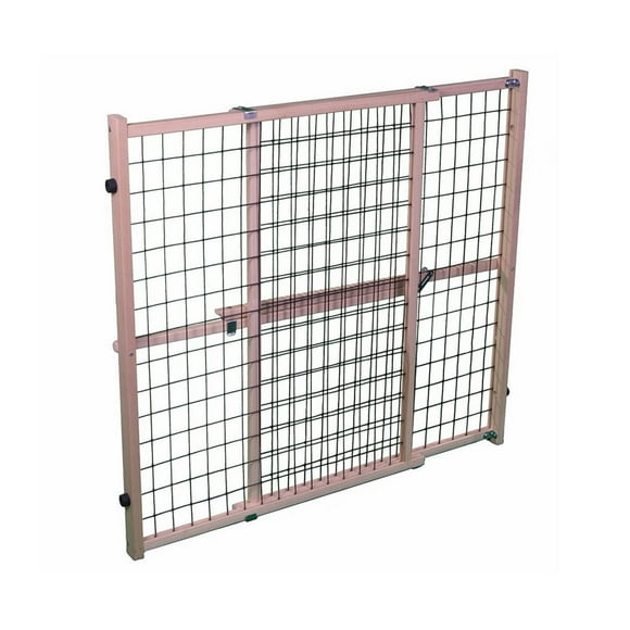 Barrière pour animaux en treillis métallique de North States™ Mypet™ - Naturel/Brun