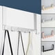 thumbnail image 4 of Door Coat Hook with 6 Aluminium Clothes Hooks for 35-45mm Thick Door Punch-free Door Hanger For Hanging Coats Hats New, 4 of 5