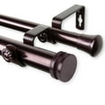thumbnail image 2 of Rod Desyne  Bun 1" Double Curtain Rod - Bronze, 2 of 2