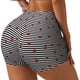thumbnail image 1 of Fotbe Ladybugs on Black and White Striped Shorts Sin Costuras – Shorts Deportivos de Cintura Alta para Mujer, Elásticos para Gimnasio, Yoga, Running o Ciclismo-X-Large, 1 of 8