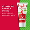 thumbnail image 2 of Hello Fluoride Free Toddler Bundle, Natural Apple Flavor Toothpaste with BPA-free Toddler Toothbrush, 2 of 9
