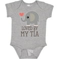thumbnail image 3 of Inktastic Tia Loves Me Baby Elephant Boys or Girls Baby Bodysuit, 3 of 5