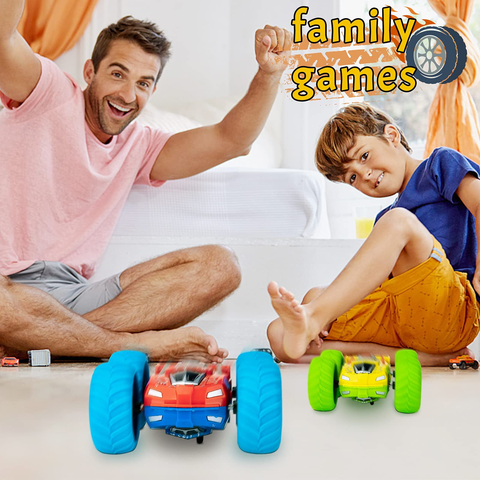 Dikence Toys for 2 3 4 5 Year Old Boy Gifts, Kids Toys Age 2-5 Toy Cars Monster Truck Outdoor Toys for 2-7 Year Old Boys Toddler Toys Child Birthday Gifts Pull Back Cars Gift for Family Games