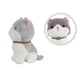 thumbnail image 3 of Gatito De Peluche Gris Con Collar Tierno Importadora La Merced Felpa Suave Hipoalergénica, 3 of 4