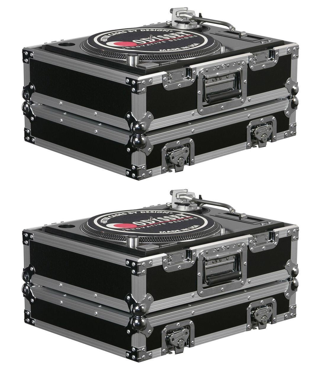 (2) Odyssey FR1200E ATA Universal Pro DJ Turntable Flight/Road Cases