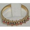 thumbnail image 4 of LBG 14k Yellow Gold Natural Garnet Womans Eternity Ring - Size 6.75, 4 of 4