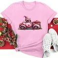 thumbnail image 2 of VKOYWKM T-Shirts Cœur pour Femmes T-Shirts de la Saint-Valentin T-Shirts Graphiques Amour Manches Courtes Coupe Ample Hauts de Printemps Col Rond T-Shirt de la Saint-Valentin, 2 of 6