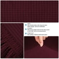 thumbnail image 4 of PiccoCasa Stretch Bar Stool Covers for Counter Height Side Chair Slipcovers Burgundy 1, 4 of 7