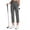 Dark Gray, variant on Women's High-Waisted Cropped Pants Slim Side Slits Fitness Pants with Pockets Solid Color Soft Stretch Casual Daily Wearing(Black,XL)