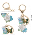 thumbnail image 2 of Unique Bargains 1 Pc Handbag Charms Keychains Durable Flower Bag Accessories Blue, 2 of 5