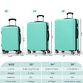 thumbnail image 6 of Sunbee Luggage Sets 3 Piece Hardshell Luggage Hardside Luggage Set Lightweight Suitcases with Spinner Wheels, TSA Lock, 6 of 7
