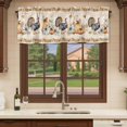 thumbnail image 6 of Thanksgiving Pumpkins Curtain Valances for Windows, Kitchen Valance Window Treatments Panel 2 Pack, Turkey Fall Sunflowers Country Farm Rod Pocket Short Curtains for Bathroom Bedroom 60 x 18 Inch, 6 of 8
