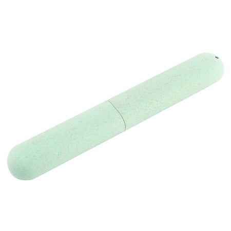 Unique Bargains Traveling Plastic Portable Toothbrush Holders Cases Tube Covers Protector Green