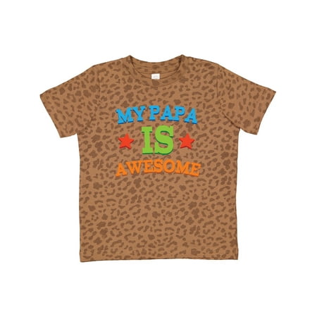 

Inktastic My Papa is Awesome Gift Toddler Boy or Toddler Girl T-Shirt