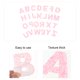 thumbnail image 3 of IDEANATEGRATE 1Jgo Parches Para Planchar Rosa Con Alfabeto Para Ropa Casual Y Bolsas, 3 of 8