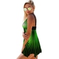 thumbnail image 2 of Unveil Your Beach Goddess Vibes with Our Sexy Split High Waist Printed Bikini Swimsuit, 2 of 2