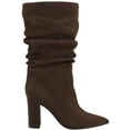 thumbnail image 2 of Marc Fisher Womens Galley Faux Suede Slouchy Mid-Calf Boots, 2 of 3