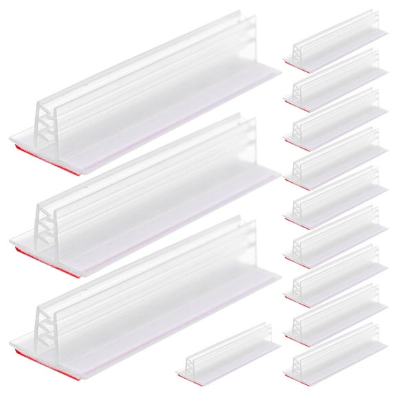 Dayesque 15pcs Sneeze Guard Holder Sign Panels Stand Supermarket Advertising Clip