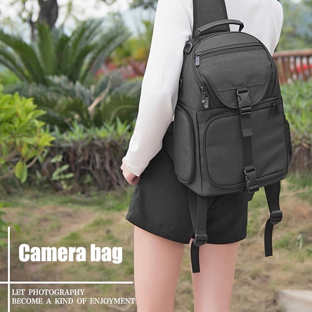 Mochila impermeable para cámara de vídeo bolso cruzado de hombro mochila