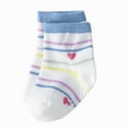 thumbnail image 5 of TOWED22 Toddler Boys Girls Athletic Socks Multi Pack, Cushioned Crew Socks for Everyday Play, Fun Colorful Patterns Pink,5Y, 5 of 6