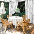 thumbnail image 4 of Abstract Marble Outdoor Curtains for Patio Waterproof, Minimalist Art Back Texture Simple Style Grommet Curtains for Porch Outside Privacy Drape for Gazebo Garden Pergola, 1 Panel, 54x95in, 4 of 9