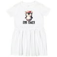 thumbnail image 3 of Inktastic 2nd Birthday Party Penguin 2 Year Old Girl Girls Toddler Dress, 3 of 5