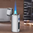 thumbnail image 2 of Bmisegm Three Head Direct Spray Blue Flame Fire Inflatable Windproof Creative Electric Integrated Electronic Induction Camping B, 2 of 3