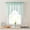 Seafoam Green, variant on THD Jayce Semi Sheer Kitchen Swag Curtain Panels - Rod Pocket for Small Windows - 30 W x 36 L - Set of 2
