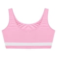 thumbnail image 6 of TiaoBug Kids Girls Gymnastics Athletic Tracksuit 2 Piece Outfits Dance Sport Tank Tops and Shorts Set Pink 8, 6 of 7