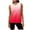 Red, variant on Women Workout Sleeveless T-Shirt Top Open Front Round Neck Casual Soft Lightweight Athletic Tank Tops Red XXL