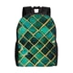 thumbnail image 1 of Balery Green Mosaic Glass Mochila - Mochila Estilosa y Duradera para Laptop de 15 Pulgadas con Tela Oxford Impermeable, 1 of 8