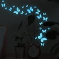 thumbnail image 5 of Glowing Blue Butterfly Wall Sticker Butterfly Sticker Bedroom Decoration, 5 of 6