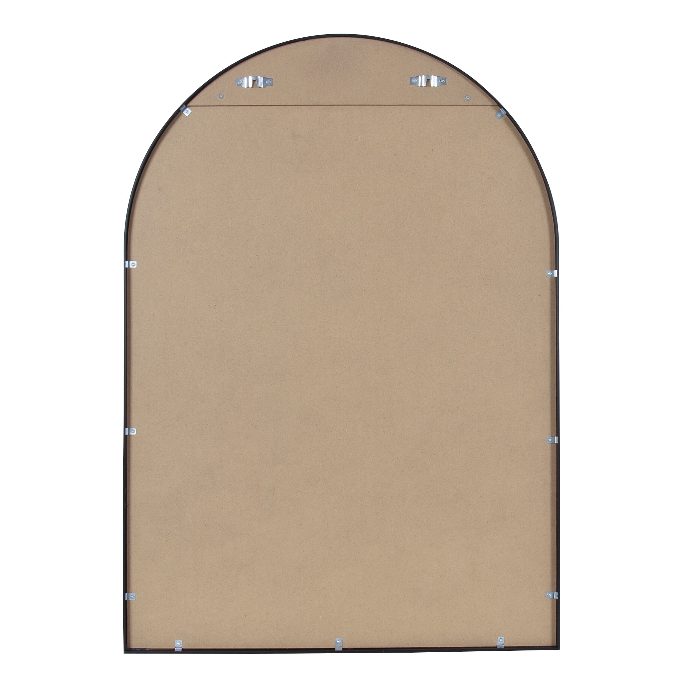 Better Homes & Gardens Black Metal Arch Wall Mirror, 24" x 34"