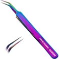 thumbnail image 1 of Curacoro Pince à Cils - Pince à Cils Professionnelle et de Précision à Pointe en Fibre pour Extensions de Cils, Pinces Multi-Formes et Usages pour le Volume, l'Isolation et les Cils Classiques (Galaxy, Abracadabra), 1 of 8
