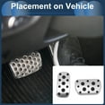 thumbnail image 3 of Cubiertas de Pedales Automáticos 1 Juego de Pedales de Reposapiés para Toyota CHR 2017-2019 Acero Inoxidable Tono Plateado, 3 of 6