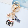 thumbnail image 4 of FRCOLOR 2pcs Cute Keychain Japanese Style Key Chain Zinc Alloy Bag Luggage Pendant Family Members New Year, 4 of 8