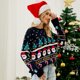 thumbnail image 3 of Suéter de diseño de nicho de otoño e invierno para mujer, suéter de árbol de Navidad europeo y americano, suéter grueso de muñeco de nieve pequeño, 3 of 3