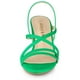 thumbnail image 2 of Sandalias De Tiras Talón Abierto Tacones Gruesos para Mujer Verde 41, 2 of 6