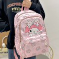 thumbnail image 2 of Mochila de gran capacidad Sanrio Kuromi Melody Cinnamoroll para niños y niñas, Bolsa Escolar de lona Kawaii con dibujos animados de Hello Kitty, 2025, 2 of 5