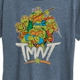 thumbnail image 3 of Teenage Mutant Ninja Turtles - Rebel Road Group - Women's Short Sleeve Graphic T-Shirt, 3 of 5