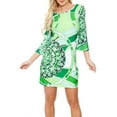 thumbnail image 4 of Women's 3/4 Sleeve Mozaic Print Dress, 4 of 5