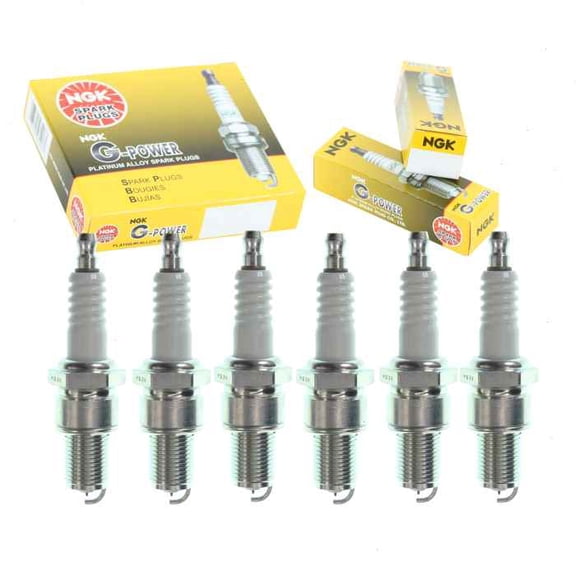6 pc NGK G-Power Spark Plugs compatible with Plymouth Grand Voyager 3.0L 3.8L V6 1987-2000