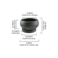 thumbnail image 5 of Black Speckled Bowl Planter with Saucer, 5 of 6